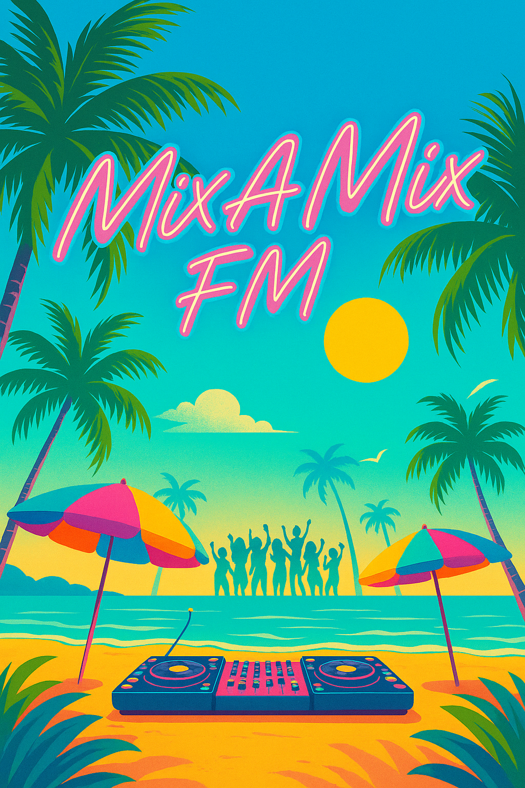 Mix A Mix FM - Tropical Hero Background